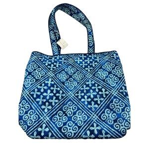 Vera Bradley Blue Quilted Tote.  New